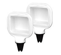 LUTER 2 Pezzi Clip per Immersione Supporto per Salse Set per Immersione Porta Salsa per Auto Mini Accessori per Auto Contenitore per Salse per Veicoli (Bianco)