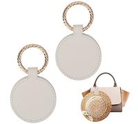 LUTER 2 pz Fermaglio per Cappello da Viaggio, Lega Clip Porta Cappello da Borsa Magnete Clip per Cappello Anti-Smarrimento Clip Magnetica per Cappello da Borsa Compagno Cappello (Bianco, Rotondo)