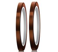 LUTER 2 rotoli ad alta temperatura sublimazione nastro resistente al calore nastro termico per stampa sublimazione trasferimento calore isolamento saldatura ad onda (10 mm x 33 m, falva)