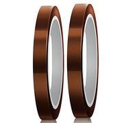 LUTER 2 rotoli ad alta temperatura sublimazione nastro resistente al calore nastro termico per stampa sublimazione trasferimento calore isolamento saldatura ad onda (15 mm x 33 m, falva)