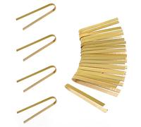 LUTER 20 Pezzi 16 cm Pinze in bambù usa e getta Utensili da cucina Pinze per il pane Pinze per il pane naturale per la cottura del pane Forniture per il tè