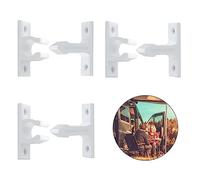 LUTER 3 Paia di Fermo per Porta Roulotte e Camper, Plastica Dura Fermi per Porta Camper a Forma di T Serratura per Porta per Camper Camper Caravan Persiane per Camper Porte Armadietti (Bianco)