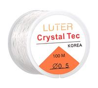 LUTER 328ft 0,5mm Filo trasparente invisibile elastico filo estensibile per bracciale gioielli perla collana