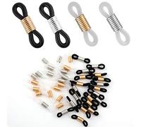 LUTER 40 pezzi Terminali per Catene per Occhiali Regolabili, Connettori per Catene per Cinturini Regolabili Lunghi per Cinturino per Collana per Occhiali