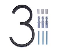 LUTER 5 pollici Numeri civici Numeri civici neri Numeri civici mobili Numeri delle cassette postali Numeri delle porte per il numero civico 3