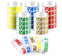 LUTER 500 Pezzi Braccialetti per Eventi, Braccialetti Vip Braccialetti di Carta Braccialetti Colorati Impermeabili per Eventi Feste Festival Concerti e Fiere (5 Colori)