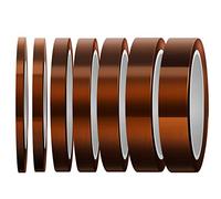 LUTER 7 Rulli Nastro Resistente Al Calore Nastro Ad Alta Temperatura Nastro Di Sublimazione Nastro Termico, Per Stampa A Sublimazione Trasferimento Di Calore E Isolamento Saldatura Onda Fauve