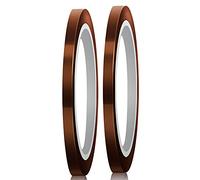 LUTER Kapton - Nastro termico ad alta temperatura per sublimazione, nastro resistente al calore, per stampa sublimazione trasferimento di calore, isolamento per saldatura ad onda(5 mm x 33 m, falva)