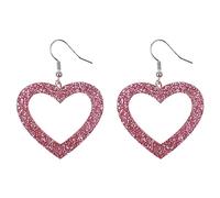 LUTER Orecchini a Cuore, Orecchini a Cuore Rosa Orecchini a Cuore Grande da Donna Carini Orecchini a Bottone a Cuore Orecchini a Cuore Pendenti per Ragazze Donne San Valentino Festa della Mamma