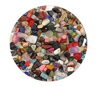 LUTER Perle di Pietra Naturale Chip Circa 500 Pezzi Perle di Pietre Preziose Irregolari Foro Forato per Gioielli Fai da te Collana Braccialetto Orecchino (Multicolore)