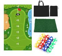 LUTER Set da Gioco da Golf, 1.15x1.7m Tappetino Putting da Golf Lavabile Gioco da Golf Battle Royale Gioco da Golf al Coperto Gioco con Tappetino da Golf Appiccicoso per Adulti e Bambini in Famiglia