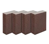 LUTER Set di 4 spugne abrasive, per uso per sabbiatura a secco e a umido, a grana fine (gradi da 240 a 320)