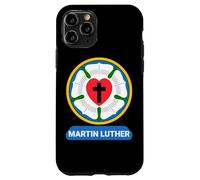 Luterrose cuore croce simbolo stemma protestante Martin Lutero Custodia per iPhone 11 Pro