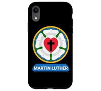 Luterrose cuore croce simbolo stemma protestante Martin Lutero Custodia per iPhone XR