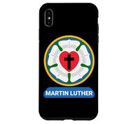 Luterrose cuore croce simbolo stemma protestante Martin Lutero Custodia per iPhone XS Max