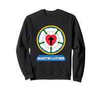 Luterrose Cuore Croce Simbolo Stemma protestante Martin Lutero Felpa