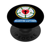 Luterrose cuore croce simbolo stemma protestante Martin Lutero PopSockets PopGrip Adesivo