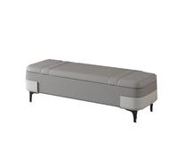 LUTFI Poggiapiedi Sgabello da letto all'estremità del letto Sgabello for cambiare le scarpe for la casa Sgabello portaoggetti con contenitore for soggiorno Sgabello creativo Camera da letto(Gris)