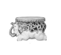 LUTFI Poggiapiedi Sgabello for sedia elefante Sedile mobile for animali Sgabello basso Sgabello for cambio scarpe for la casa for corridoio del soggiorno, sgabello creativo Camera da letto(Silver,L)