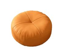 LUTFI Poggiapiedi Sgabello piccolo in pelle Sgabello con gradino Sgabello rotondo con cuscino futon Sgabello for cambio scarpe Sgabello basso for sgabello creativo Camera da letto(Orange)