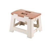 LUTFI Poggiapiedi Sgabello pieghevole portatile Sgabello for sedia in plastica Panca piccola Sgabelli for cambiare le scarpe for la casa for sgabello creativo da vivere Camera da letto(Khaki)