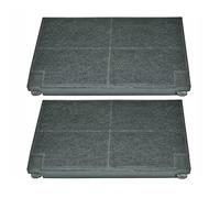 LUTH Premium Profi Parts Filtro a carbone compatibile con Küppersbusch 505427 Zub551 225 x 150 mm per cappa aspirante 2 pezzi