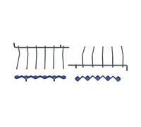 LUTH Premium Profi Parts Inserti per cestello superiore compatibili con Bosch 00489466 fila di spine pieghevoli per bicchieri lavastoviglie