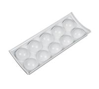 LUTH Premium Profi Parts Inserto per uova compatibile con Liebherr 7426910 250 x 99 mm, bianco per 10 uova in porta frigorifero