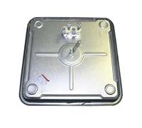 LUTH Premium Profi Parts Piastra di cottura quadrata, 220 x 220 mm, 2600 W, 400 V, con protezione