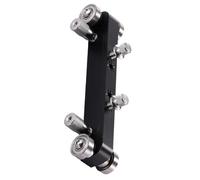 Luthier Logic - Guida abrasiva per modellare, anodizzato con piastra di pressione parallela e rulli a scorrimento liscio per ukulele, mandolini, violoncelli e corde da orchestra