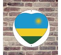 lutieger Divertente targa in metallo con scritta in lingua inglese "Ruanda", poster da parete con bandiera della serie eroi, per casa, pub, club, cortile, decorazione per la casa, bandiera nazionale