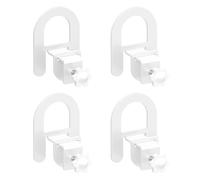 Lutown-Teen Ferma Materasso per Rete a Doghe Antiscivolo 4 PCS, Bianco