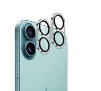 Lutree Pellicola Fotocamera per iPhone 16/ iPhone 16 Plus Vetro Temperato, 2 Pezzi Durezza 9H HD Lente Protettiva, Senza Bolle Anti-Graffio Fotocamera Protezione