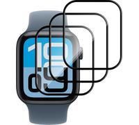 Lutree Pellicola Protettiva per Apple Watch SE 3 44mm, 3 Pezzi HD Anti Graffio Facile da Installare Flessibile Film, 3D Piena Copertura Anti-Impronte Protezione Schermo