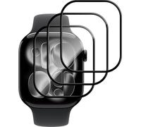 Lutree Pellicola protettiva per Apple Watch Series 11 da 46 mm, confezione da 3 pellicole 3D a copertura completa HD, flessibile, anti-bolle, anti-polvere, resistente ai graffi