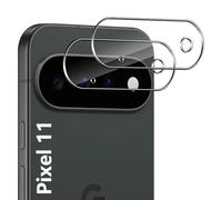 Lutree Pellicola protettiva per fotocamera in vetro temperato per Google Pixel 11, confezione da 2 pezzi, durezza 9H, antigraffio, protezione trasparente per fotocamera posteriore, trasparente