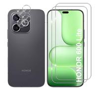 Lutree per Honor 600 Lite 5G Vetro Temperato, 2+2 Pezzi Pellicola Protettiv Pellicola Fotocamera, Durezza 9H Anti-Graffio HD Senza Bolle Protezione Schermo
