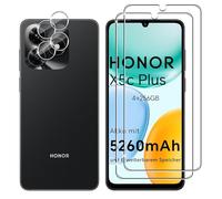 Lutree per Honor X5c Plus 4G Vetro Temperato, 2+2 Pezzi Pellicola Protettiva+ Pellicola Fotocamera, Durezza 9H Anti-Graffio HD Senza Bolle Protezione Schermo