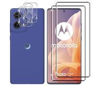 Lutree per Motorola Moto G85 5G Vetro Temperato, 2+2 Pezzi 3D Pellicola Protettiva + Pellicola Fotocamera, HD Senza Bolle Vetro Protettivo, Durezza 9H Anti-Graffio Protezione Schermo