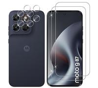 Lutree per Motorola Moto G87 5G Vetro Temperato, 2+2 Pezzi Pellicola Protettiv Pellicola Fotocamera, Durezza 9H Anti-Graffio HD Senza Bolle Protezione Schermo