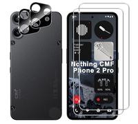 Lutree per Nothing CMF Phone 2 Pro Vetro Temperato, 2+2 Pezzi Pellicola Protettiva+ Pellicola Fotocamera (Nera), Durezza 9H Anti-Impronte Anti-Graffio HD Senza Bolle Protezione Schermo