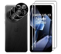 Lutree per OnePlus 13 Vetro Temperato, 2+2 Pezzi 3D Pellicola Protettiva + Pellicola Fotocamera, Durezza 9H Vetro Protettivo, HD Anti-Graffio Senza Bolle Protezione Schermo