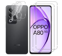 Lutree per OPPO A80 5G Vetro Temperato, 2+2 Pezzi Pellicola Protettiva + Pellicola Fotocamera, Durezza 9H Vetro Protettivo, HD Senza Bolle Anti-Graffio Protezione Schermo