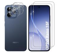 Lutree per OPPO Reno 15 F 5G/ Reno 15 FS 5G Vetro Temperato, 2+2 Pezzi Pellicola Protettiva+ Pellicola Fotocamera, Durezza 9H Anti-Graffio HD Senza Bolle Protezione Schermo