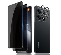 Lutree per Xiaomi 14T/ Xiaomi Mi 14T Privacy Vetro Temperato, 2+1 Pezzi Pellicola Protettiva + Pellicola Fotocamera Lenti, Anti-Graffio Anti-Spy Senza Bolle Durezza 9H Protezione Schermo