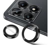 Lutree per Xiaomi Mi 14T Pellicola Protettiva Fotocamera, Durezza 9H Lenti Individuali Protezione Schermo, Anello in Metallo + Vetro Temperato, HD Anti-Graffio -Nero