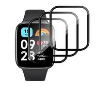 Lutree per Xiaomi Redmi Watch 3 Active Pellicola Protettiva, 3 Pezzi HD Anti Graffio Flessibile Film, 3D Piena Copertura Anti-Impronte Senza Bolle Protezione Schermo