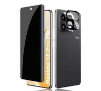 Lutree Privacy Vetro Temperato per Realme 16 Pro Plus, 1+1 Pezzi Pellicola Protettiva + Pellicola Fotocamera Lenti (Nero), 3D 9H Senza Bolle Protezione Schermo Anti-Spy Anti-Graffio