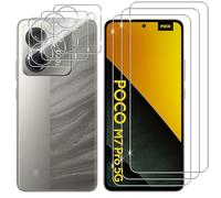 Lutree Vetro Temperato per Xiaomi Poco M7 Pro 5G, 3+3 Pezzi Pellicola Protettiva + Pellicola Fotocamera, 9H Vetro Protettivo Durezza, HD Anti-Graffio Senza Bolle Protezione Schermo