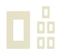 Lutron Claro 1-Gang Wallplate (6 pezzi) | CW-1-AL-6 | Mandorla